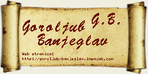 Goroljub Banjeglav vizit kartica